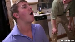 Frat boys see a guy eat ass Thumb