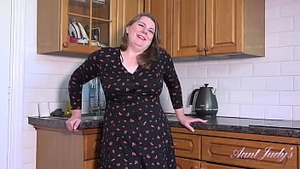 AuntJudys - Cookin&#039_ in the Kitchen with 50yo Voluptuous BBW Rachel Thumb