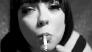 Chubby Mistress Tina Snua Chain Smokes 2 Lucky Strike Cigarettes - Smoking Fetish Thumb